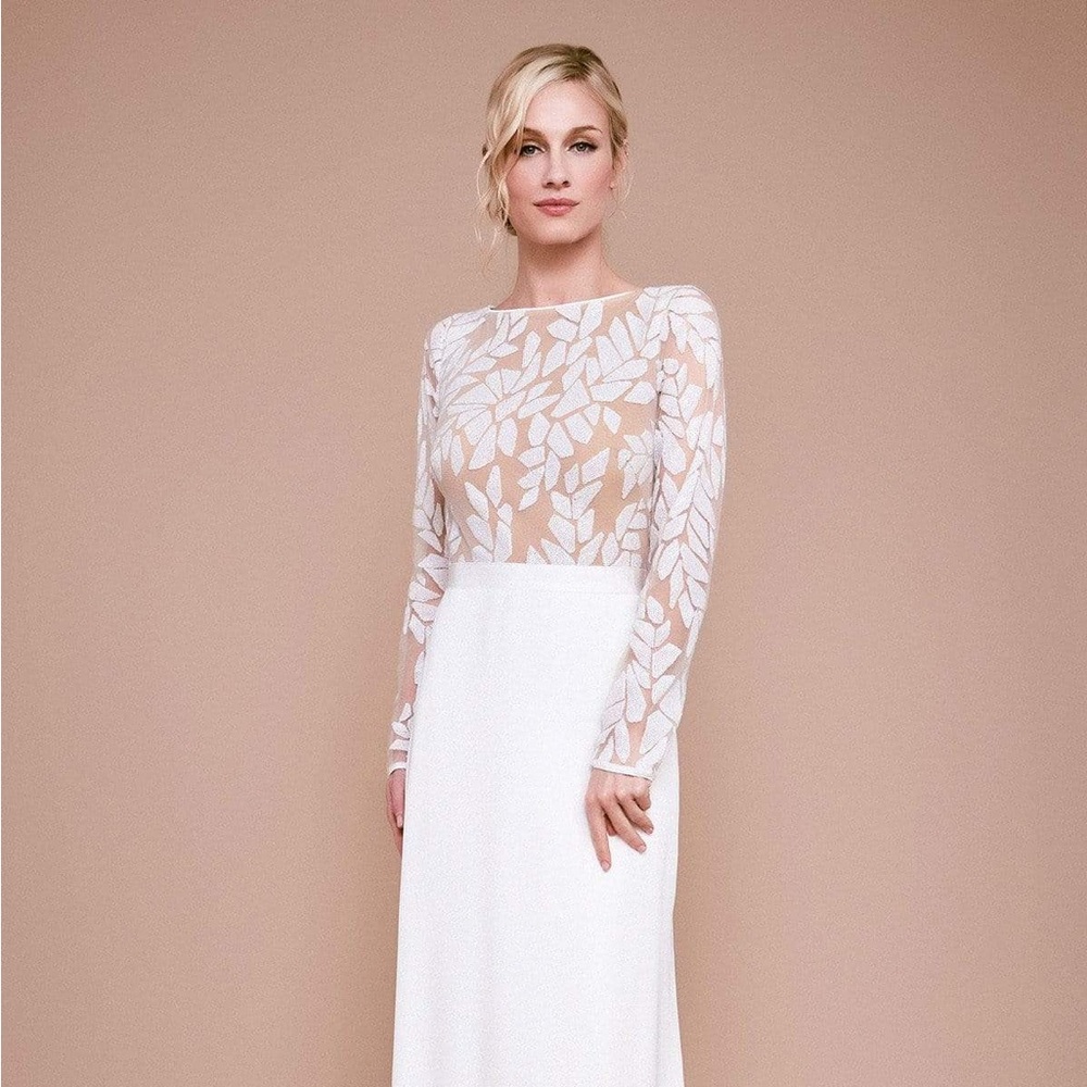 New Tadashi Shoji Modern Chic Wedding Dress